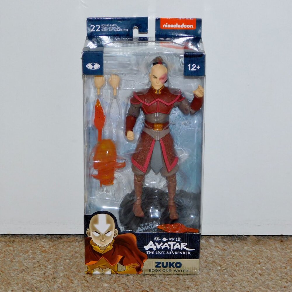 2022 McFarlane Avatar: The Last Airbender 7" Zuko Figure MIB New Book One: Water